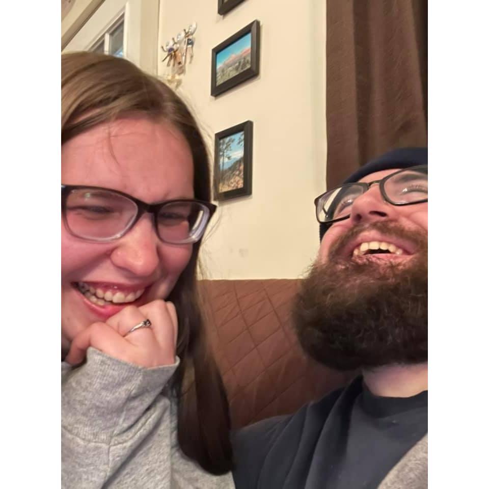 We just got engaged. We're in love. 
December 2020