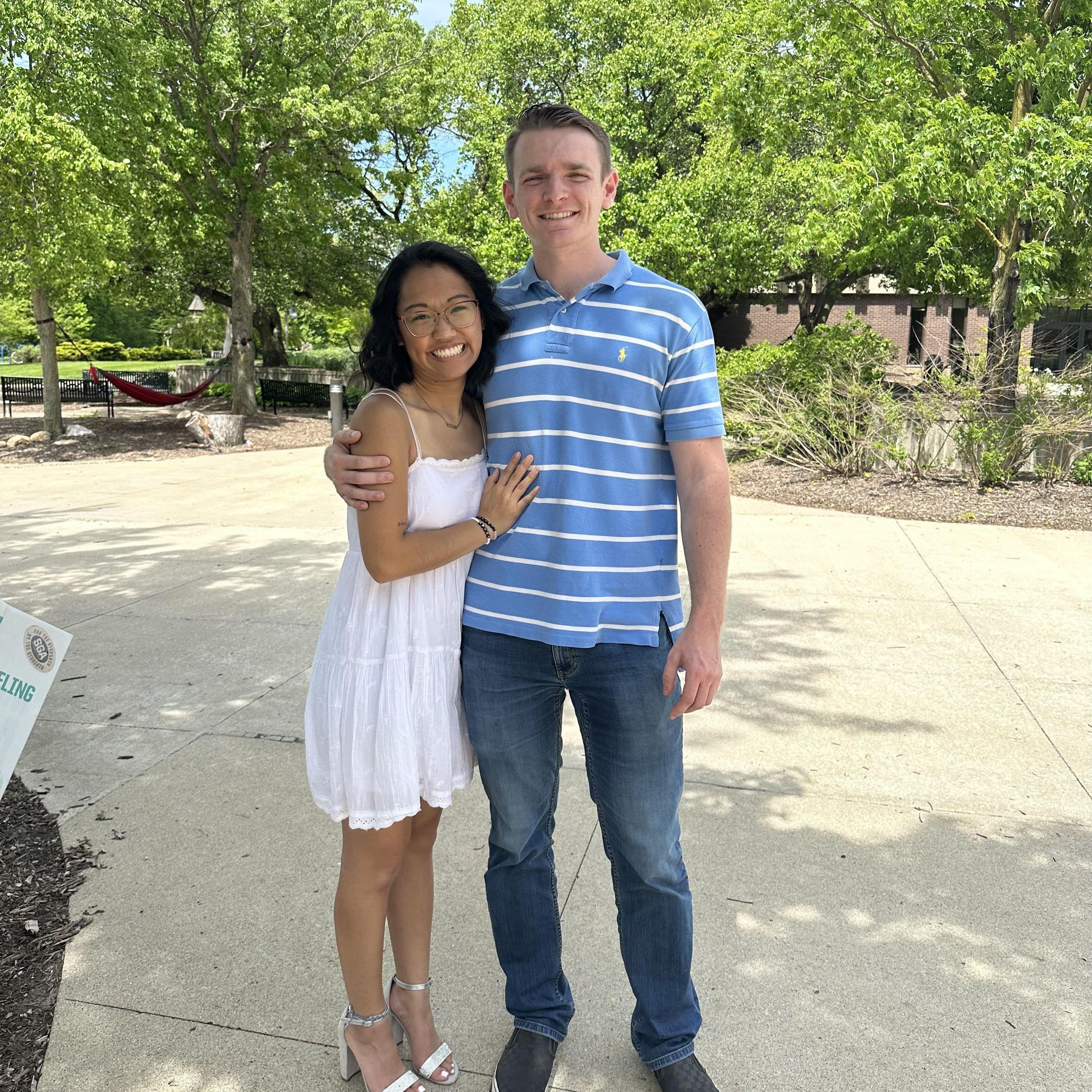 At Elizabeth's college graduation