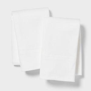 White - Cotton Jersey Pillowcase - Threshold™ - STANDARD