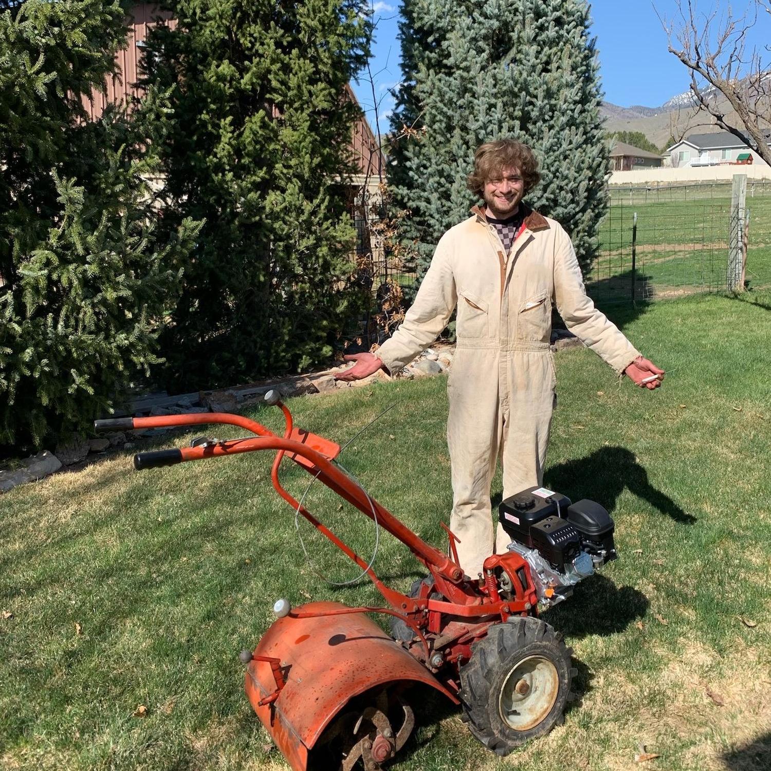 Ask Ty about his tiller restoration project!