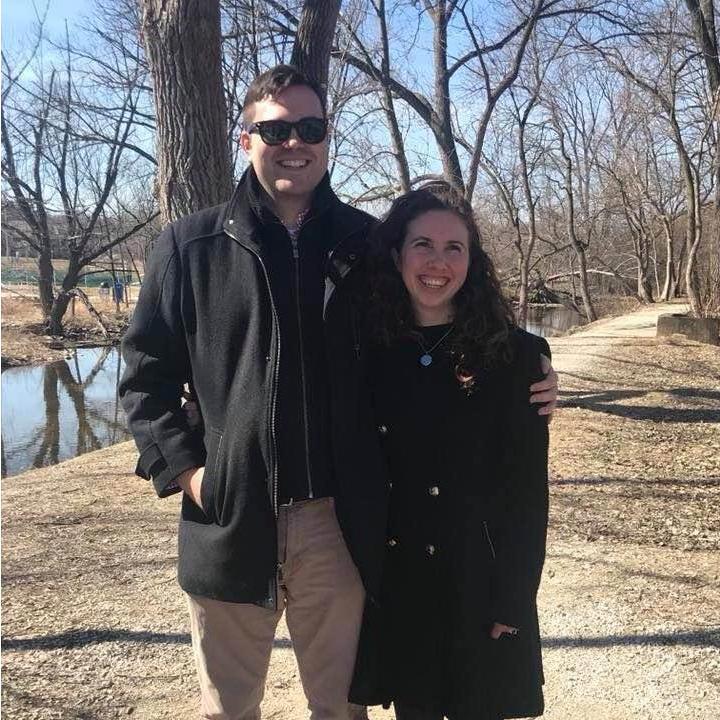 Walk in the park in Delafield, WI right after our families met each other