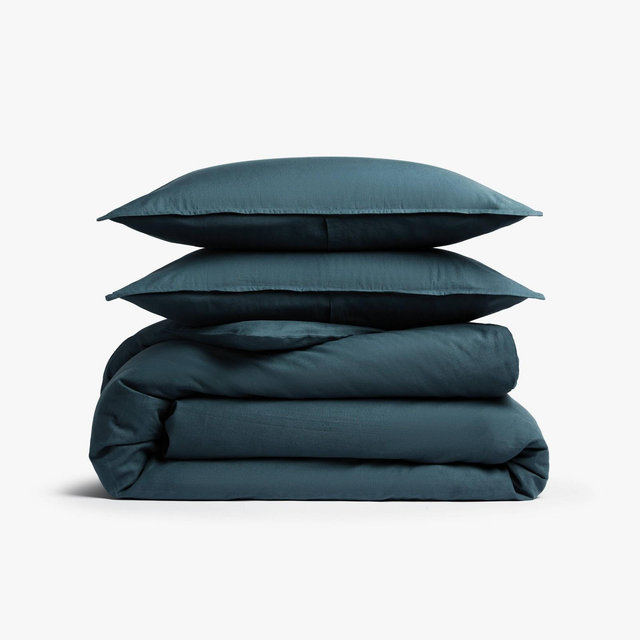 Full/Queen Relaxed Linen Duvet Cover & Sham Set Cove - Parachute for Target