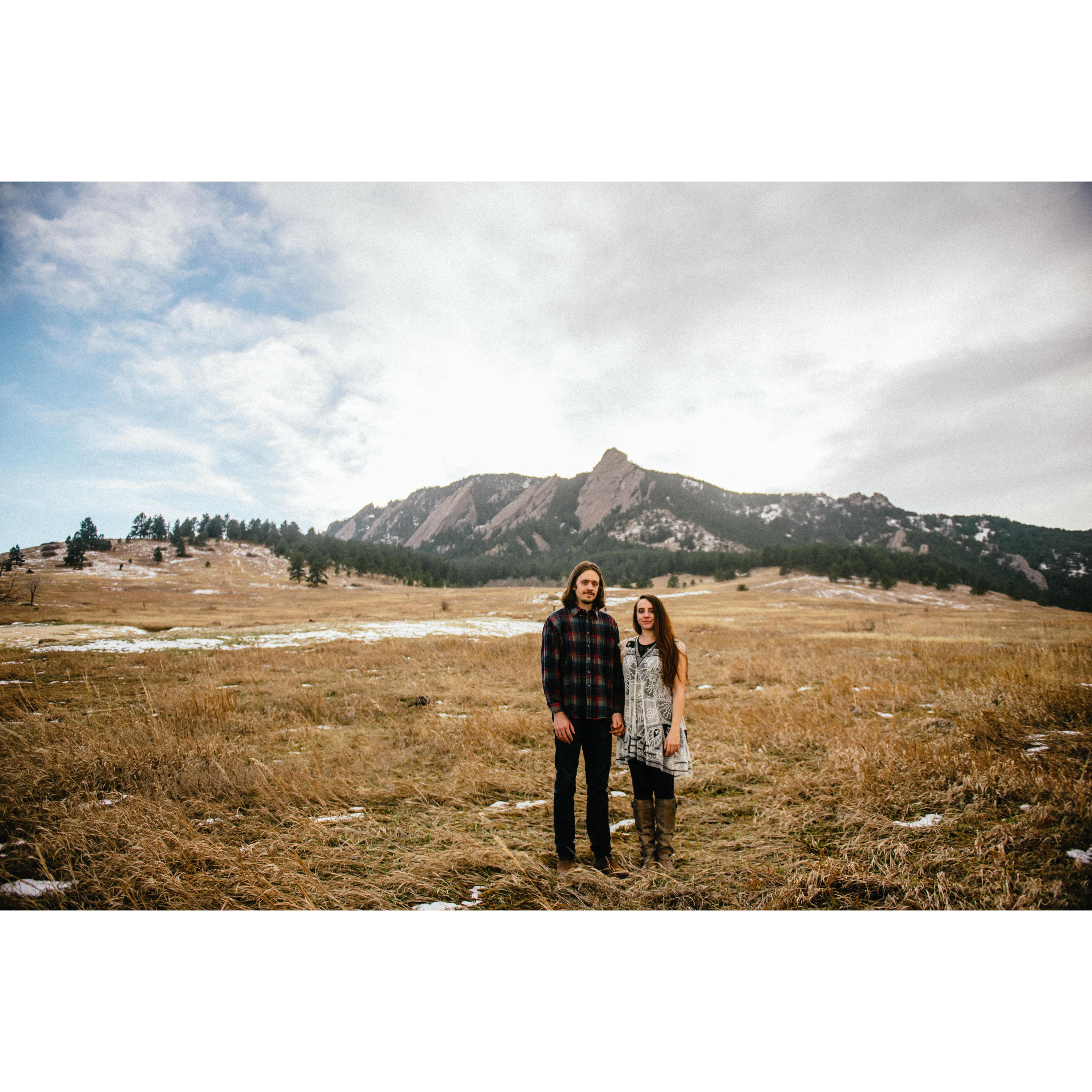 Engagement shoot back in Boulder, CO with our friend, Chelsey Pas with Friends & Lovers Photography!