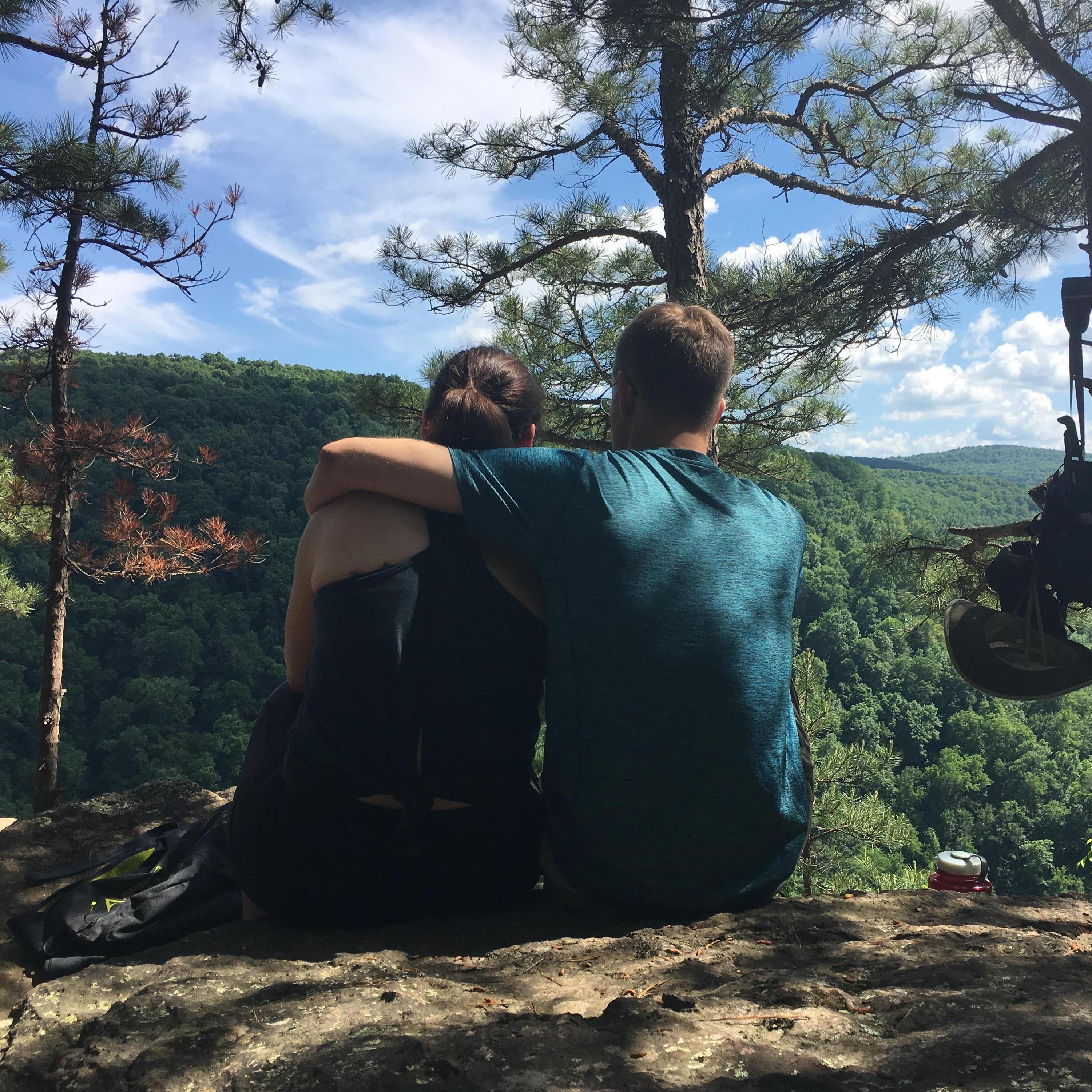 The last photo ever taken of us before we got engaged just minutes later!