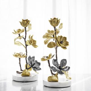 Vintage Bloom Candleholder, Set of 2