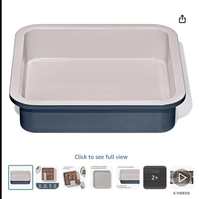 OXO Good Grips Non-Stick Pro Ceramic Coated Metal Bakeware 9” Square Cake Pan – Storm Blue