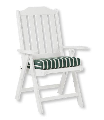 Casco Bay Cushion for All-Weather Armless/Folding Chair, Stripe