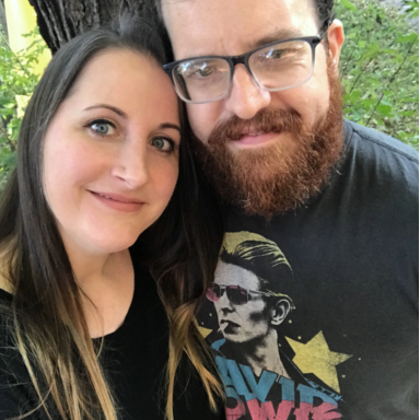 Pre-engagement selfie (which I did not know was a pre-engagement selfie, but would find out later) behind our home in Nebraska City, October 2018