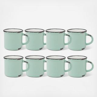Tinware Espresso Mug, Set of 8