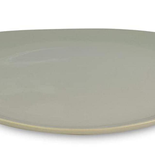 Le Regalo Stoneware Oval, Microwave Oven, Dishwasher Safe, Food Platter, Kitchen Serveware, 13.50"x9.50", Off-White