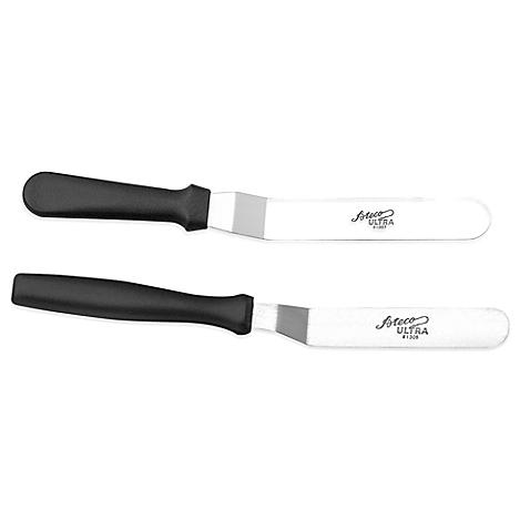 Ateco® 7-3/4-Inch Stainless Steel Offset Icing Spatula in Black