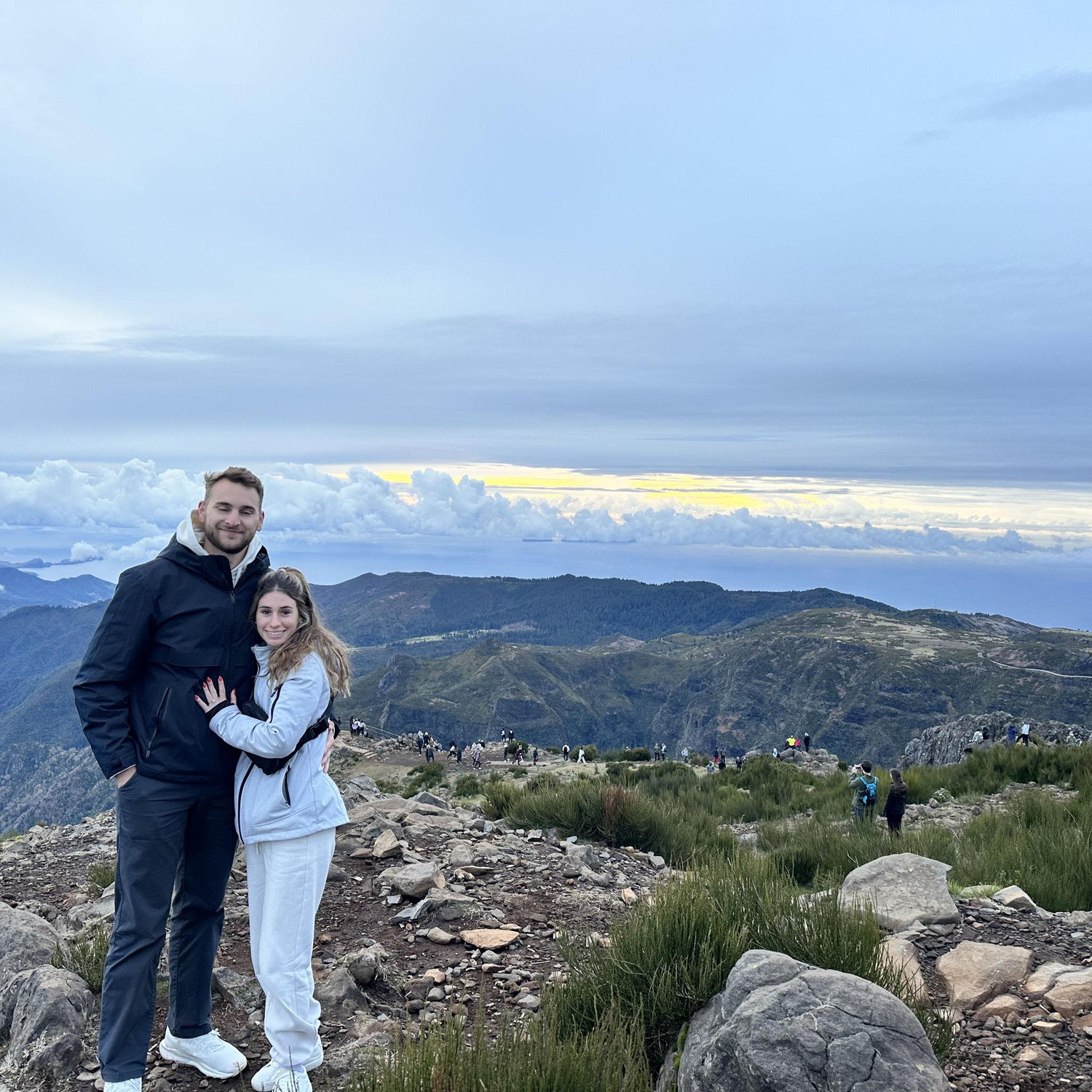 Woke up early to hike to the highest point on Madeira island! (Peter needed some more sleep)