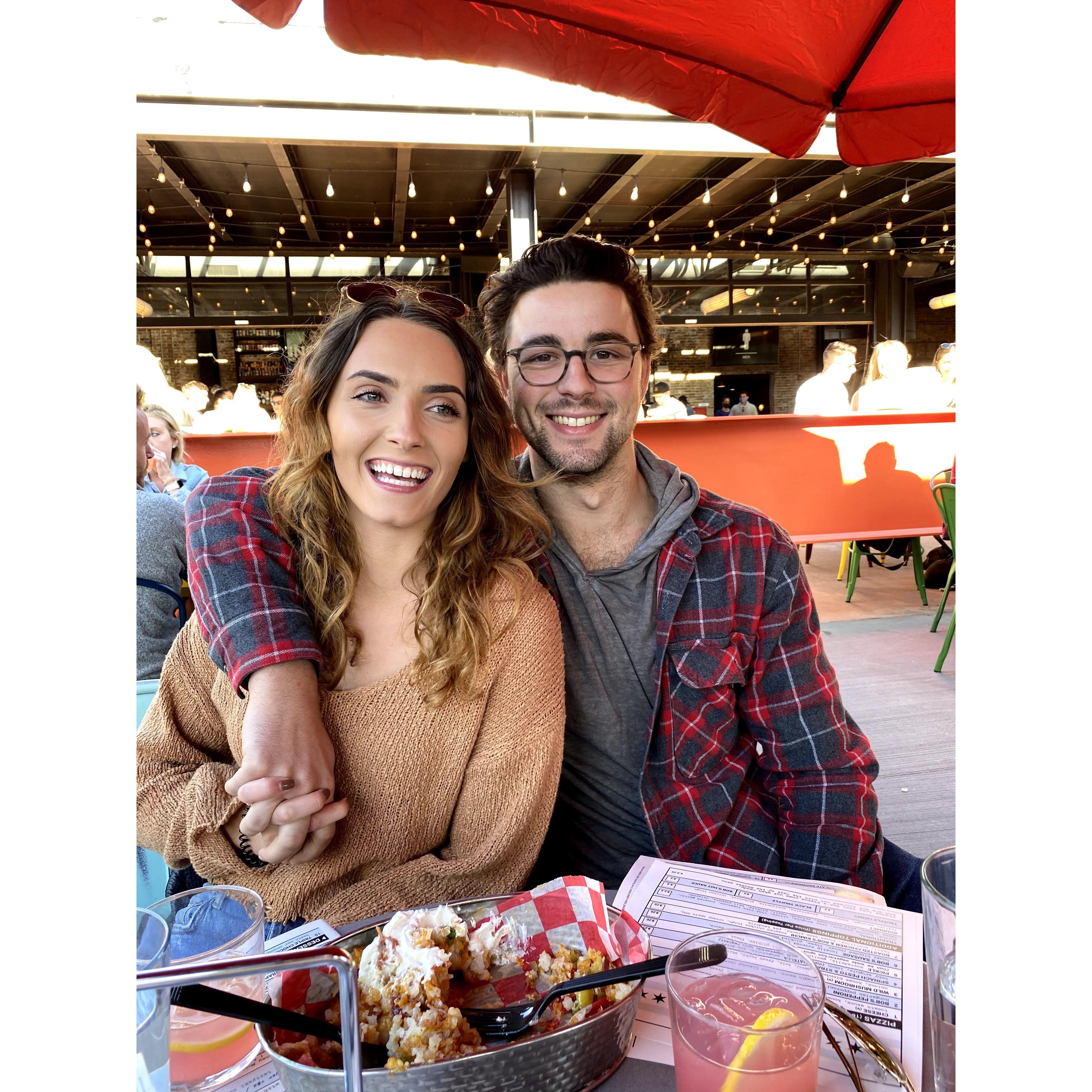 Our first photo together
