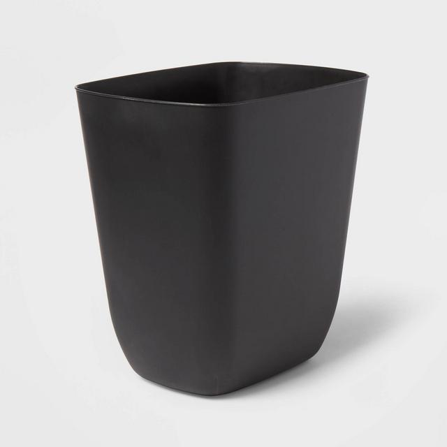 3gal Open Vanity Waste Basket Black - Brightroom™