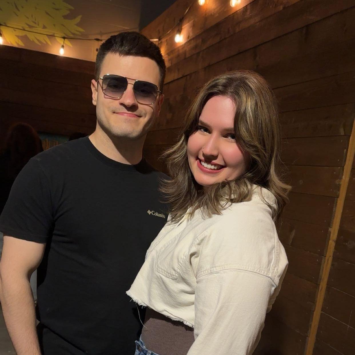 Our first night out with friends!