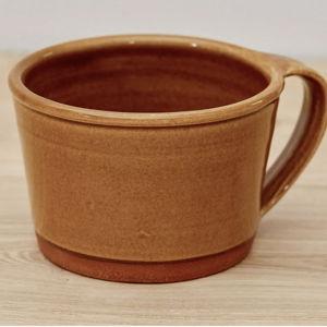 New York Stoneware Soup Cup, Amber