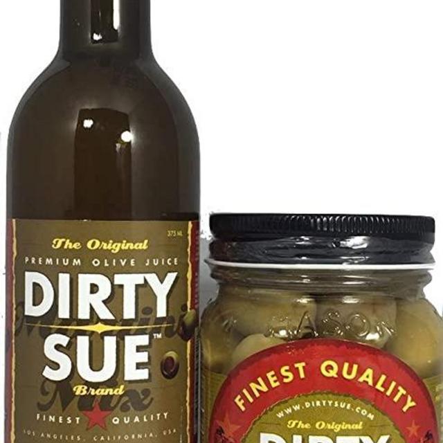 Dirty Sue 375 mL Olive Juice and 16 Ounce Stuffed Olive or Onion Combo Pack (Feta Cheese)