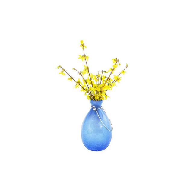 7" Hanging Glass Teardrop Rooting Vase Blue Lapis - ACHLA Designs
