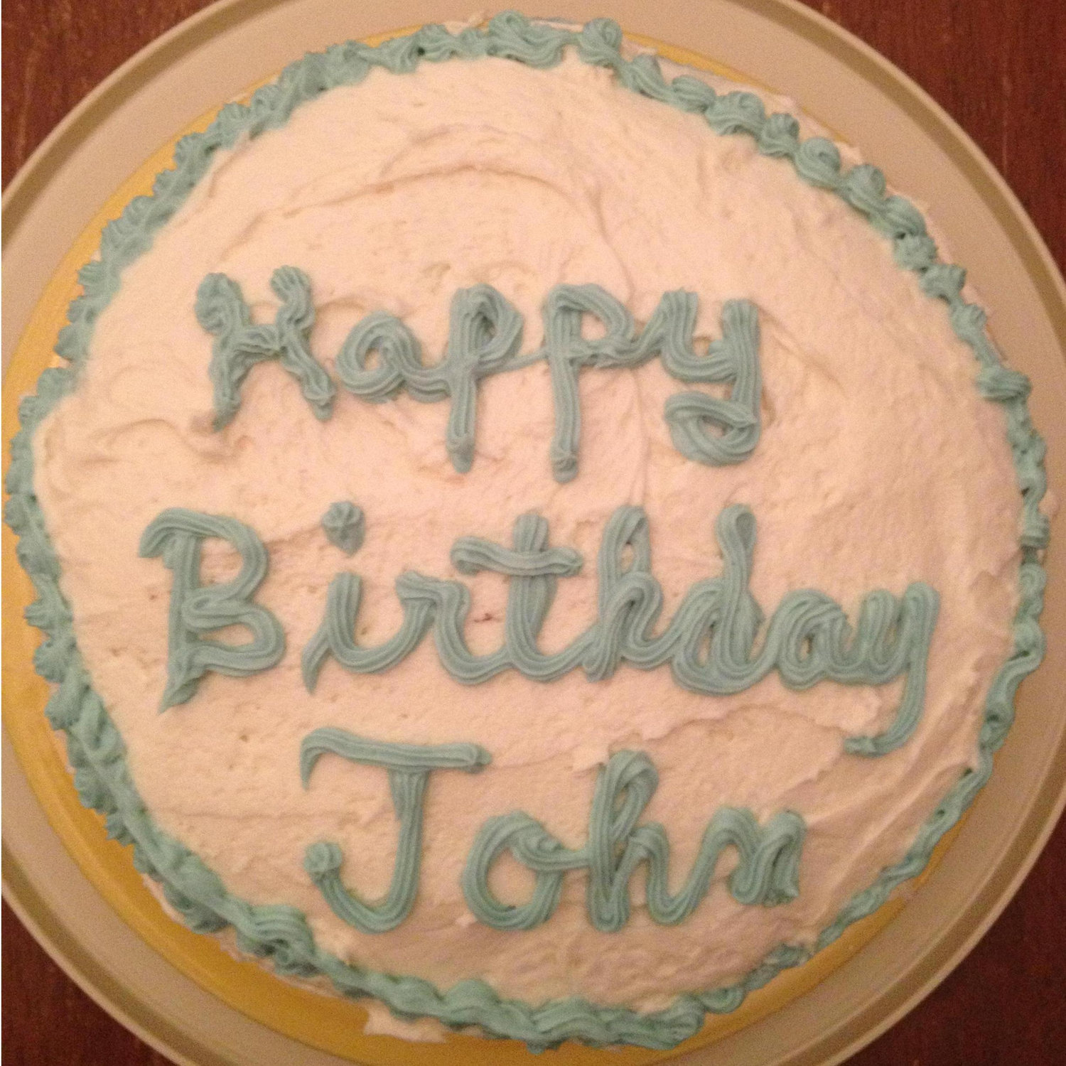 That time David made a birthday cake for John Patrick.