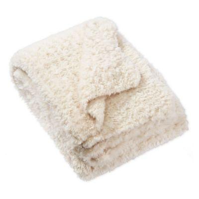 UGG® Allegra Faux Fur Throw Blanket in Snow