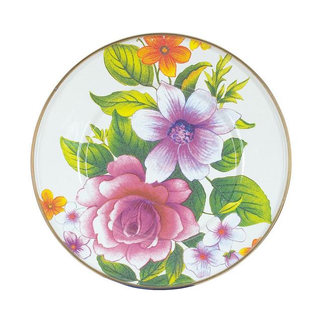 MacKenzie-Childs Flower Market Salad Plate - White