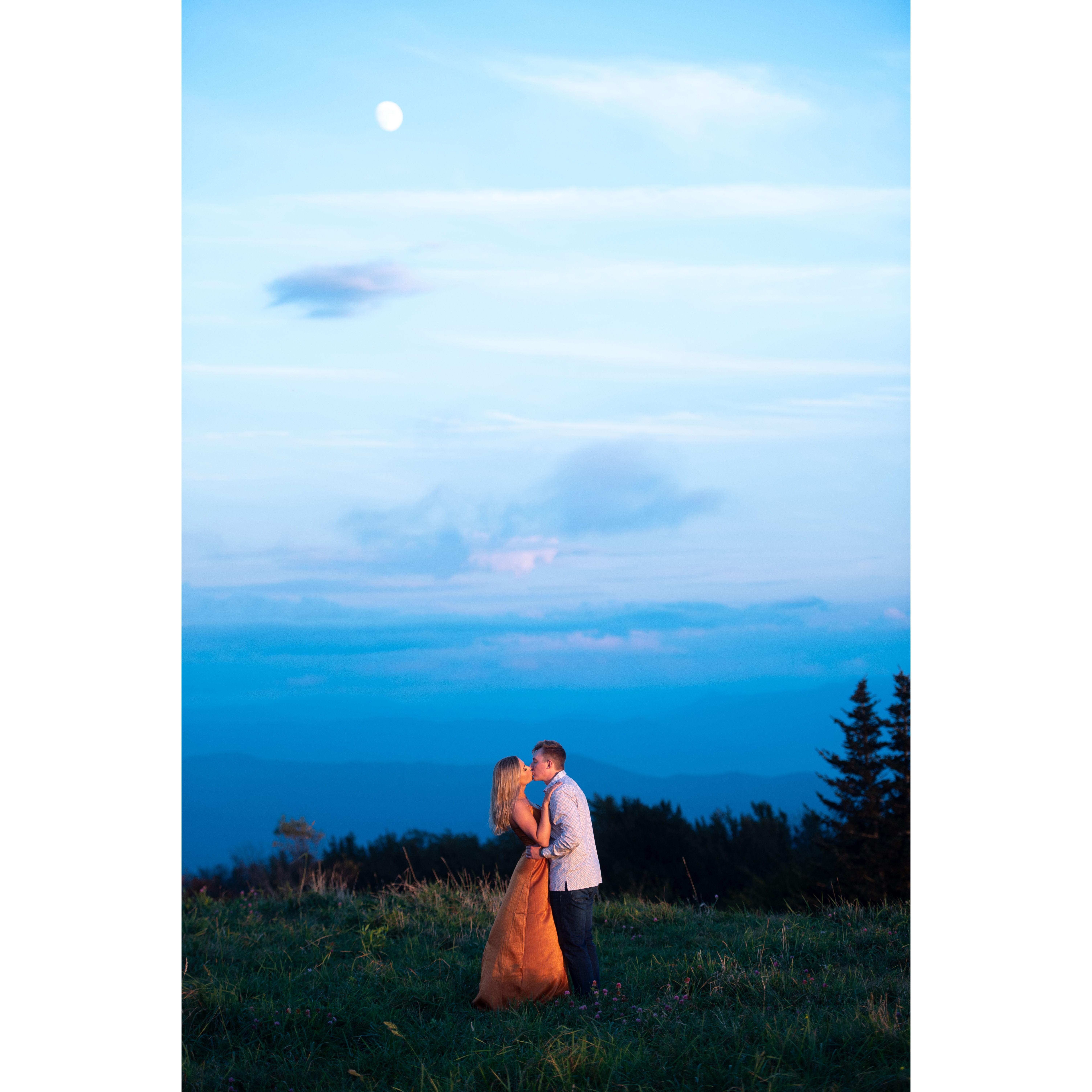 Engagement photoshoot in the Smoky Mountains