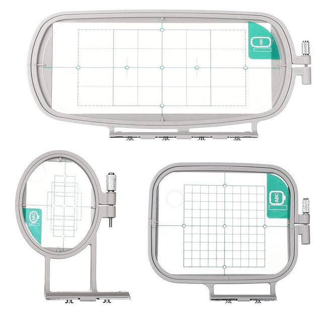 Sew Tech Embroidery Hoops for Brother SE700 SE600 PE535 PE550D PE545 SE400 PE525 PE540D PE500 SE625 SE425 M380D Innovis Babylock Brother Embroidery Machine Hoop (3in1 Set)