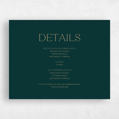 Emerald, Green Wedding Enclosure - Colbie