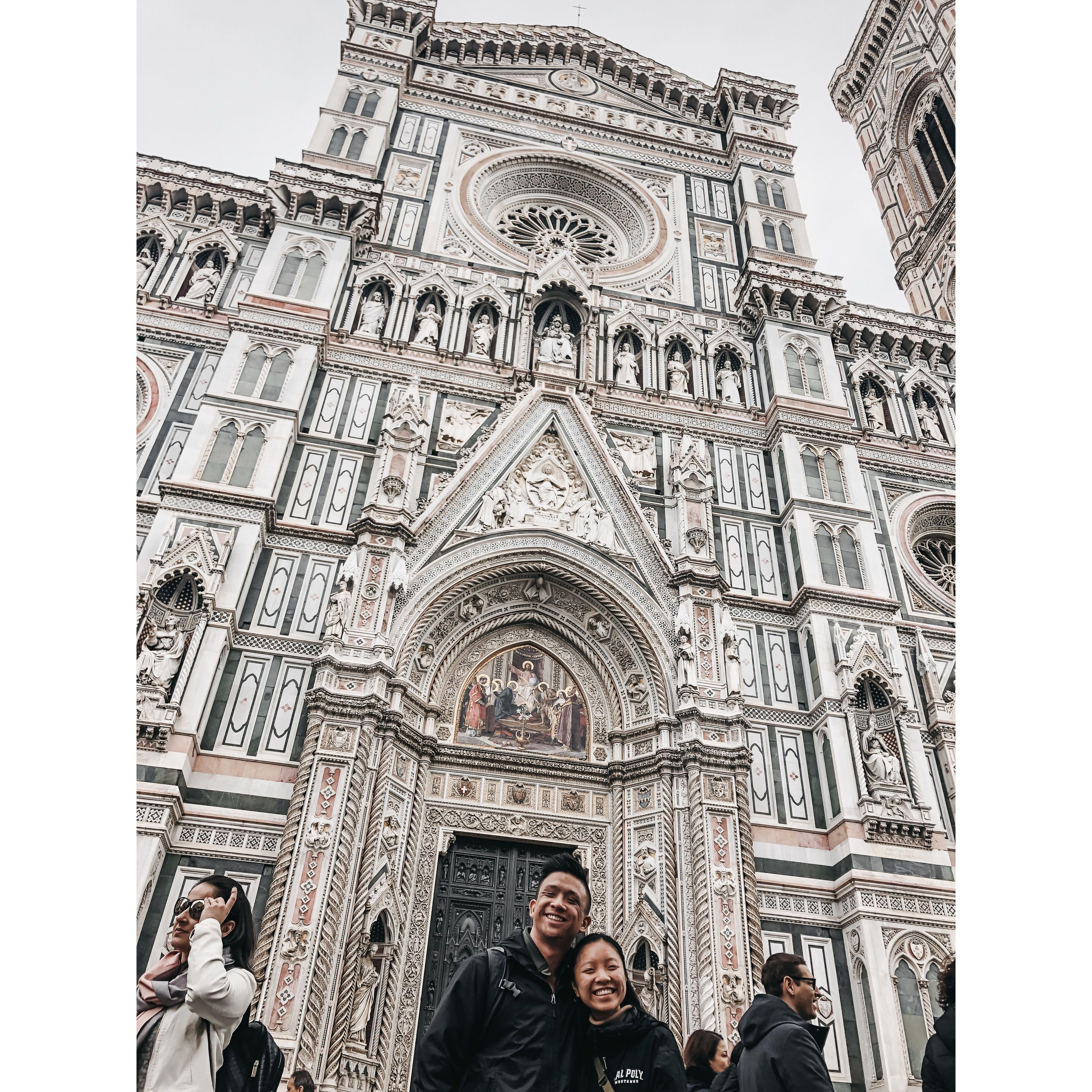 lorcan & sirina visiting florence together