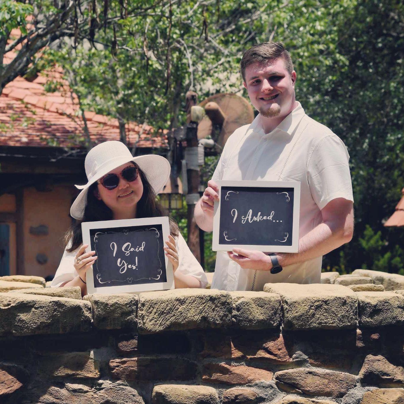 Engaged at Disney World