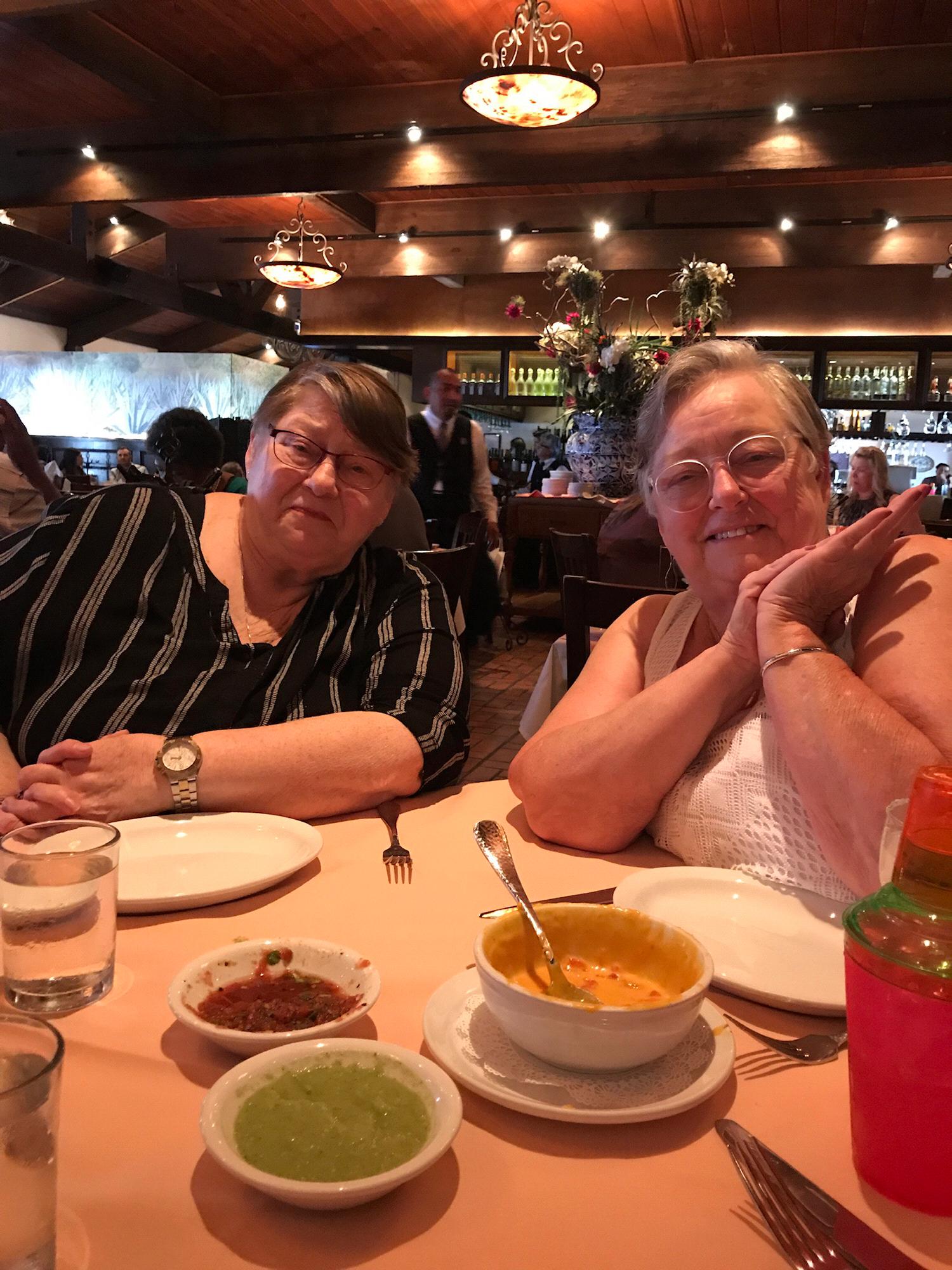 Mama Erickson and aunt Donna (mom 2.0) at a Mother’s Day brunch