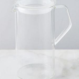 Kinto Cast Pitcher, Heat-Resistant Glass, 2 Sizes, 2 Colors