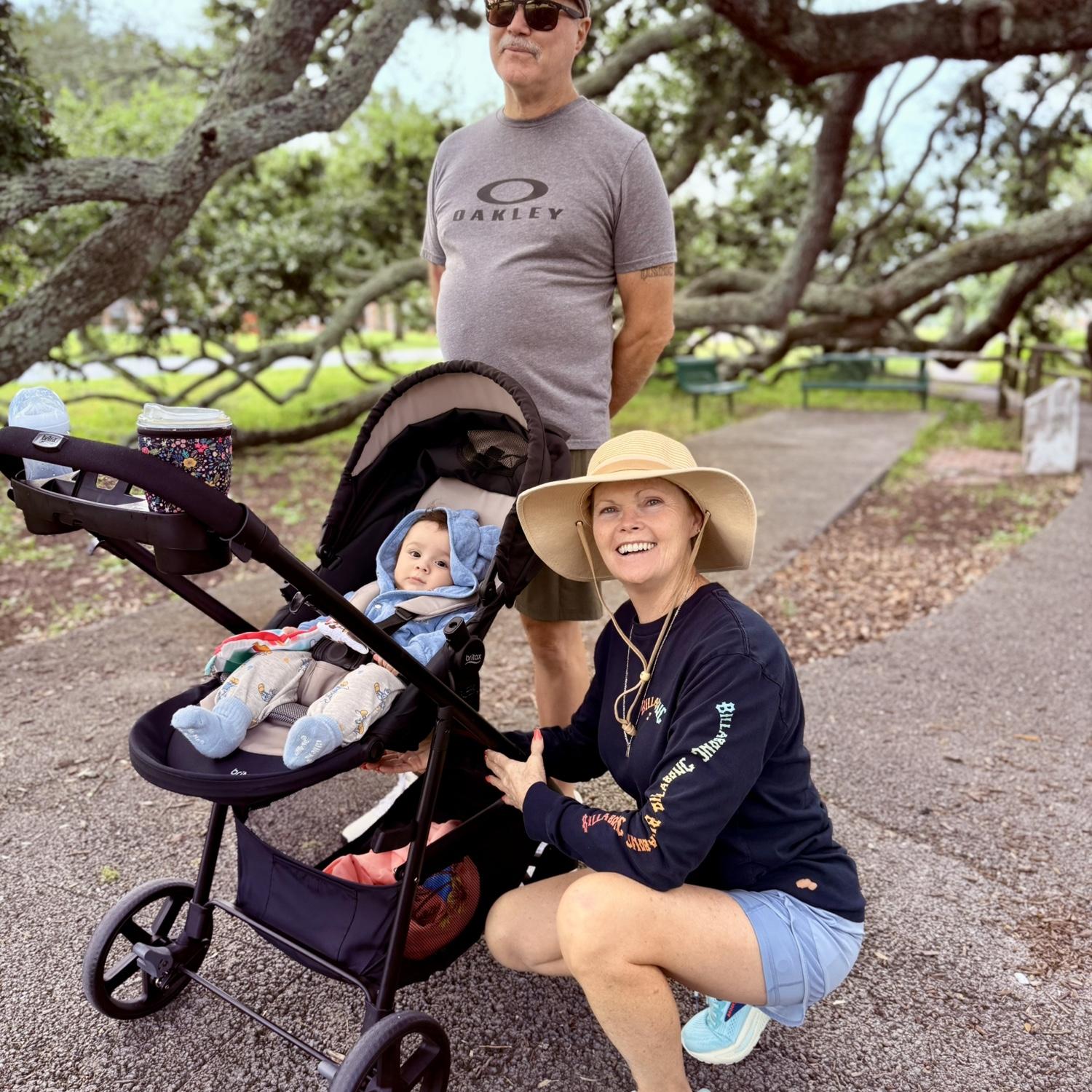 Chilling with the grandparents