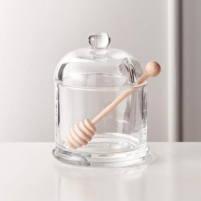 Swarm Glass Honey Pot and Dipper