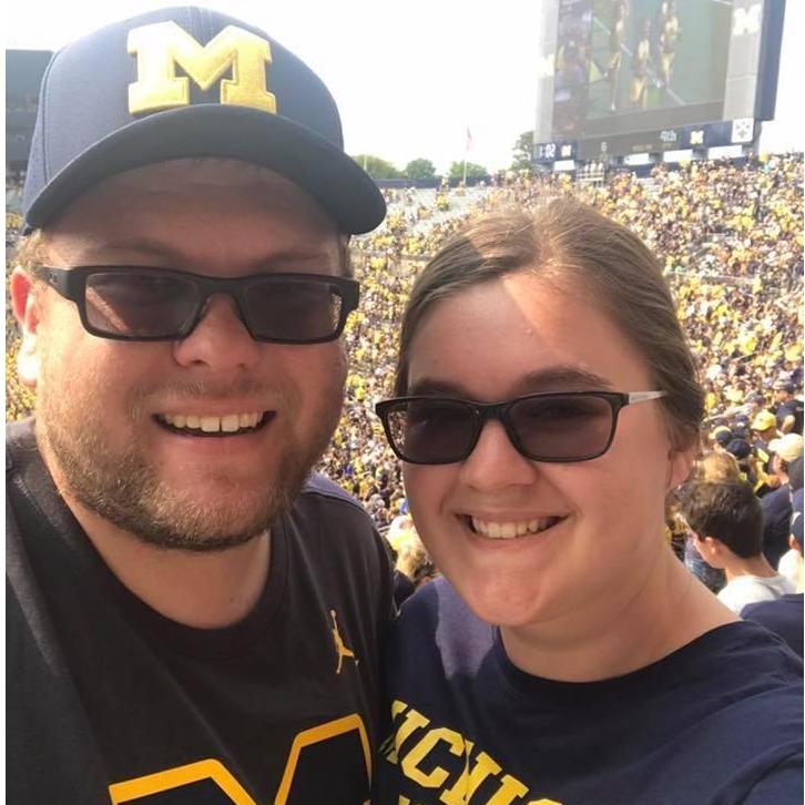 Courtney's First Michigan Game