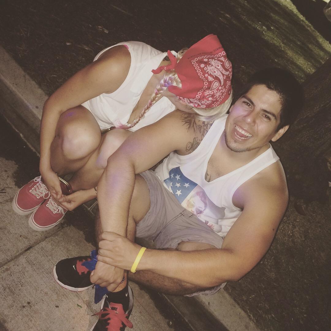 One of our first dates, 4th of July!