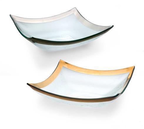 Annieglass ~ Roman Antique ~ 11 x 11' large four point bowl, Price $147.00 in Tupelo, MS from Elizabeth Clair's