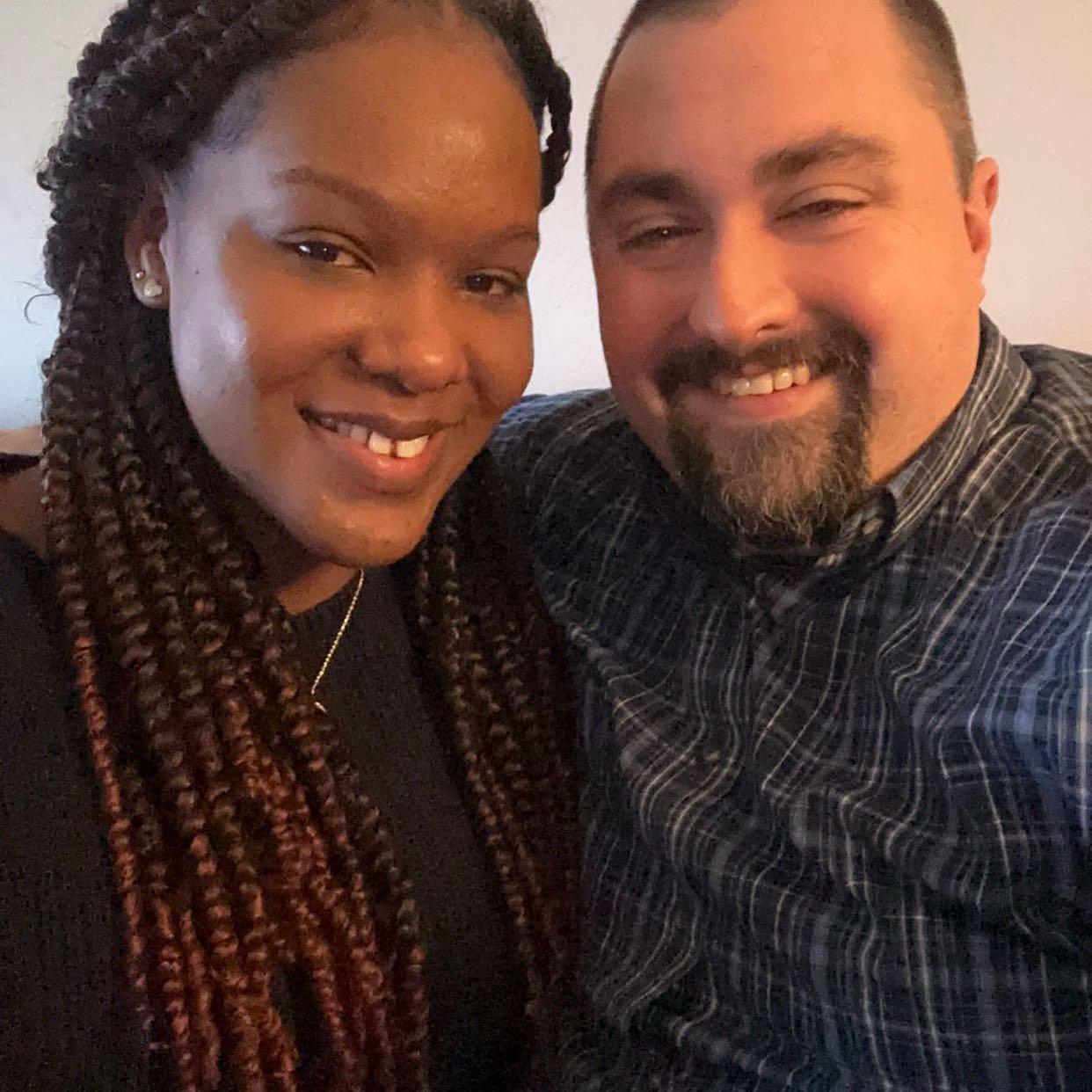 Our first photo as a couple