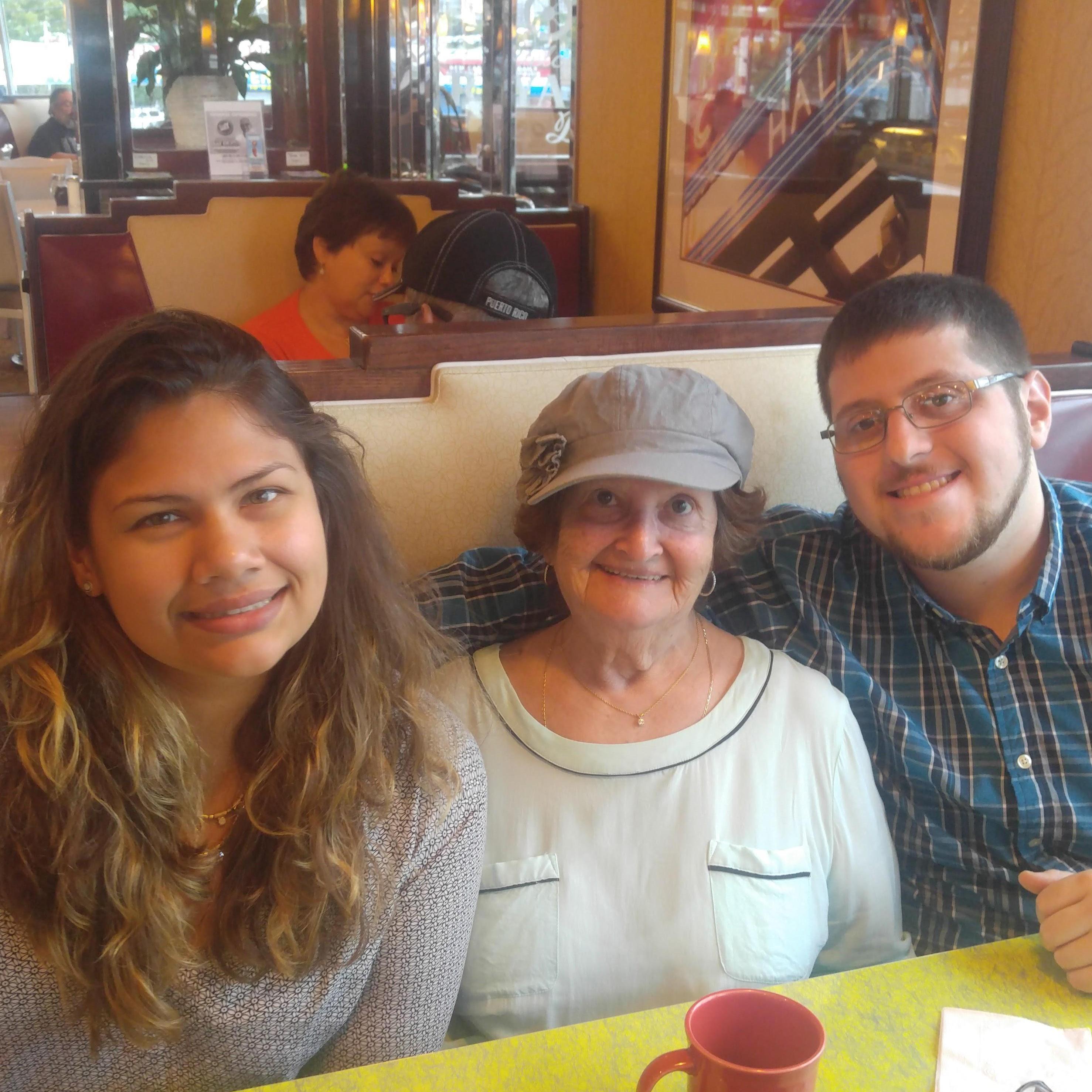 Spending some QT aka Quality Time with Harris' grandma Nonee!