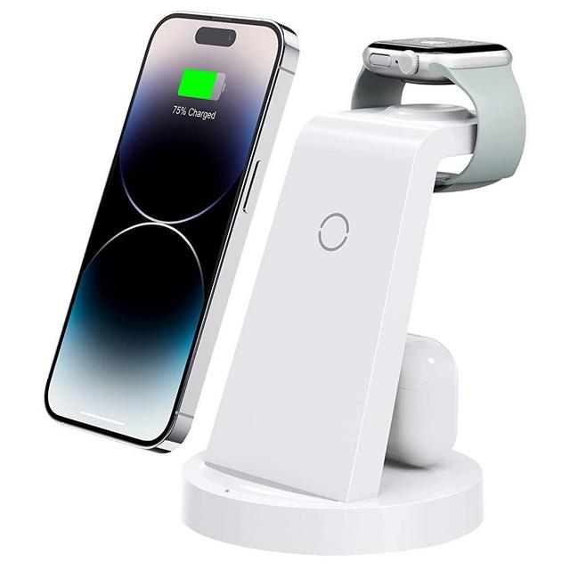 3 in 1 Charging Station for iPhone - Wireless Charger for Apple Products Multiple Devices - Charging Dock Stand for AirPods (for iPhone 14 13 pro 12 11 X Max)