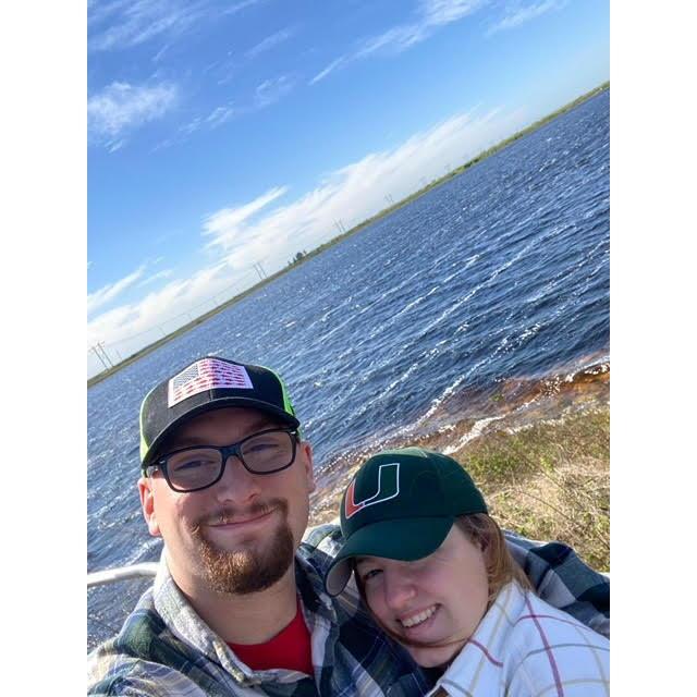 Hiking through the everglades when we went down to Florida for Christmas!