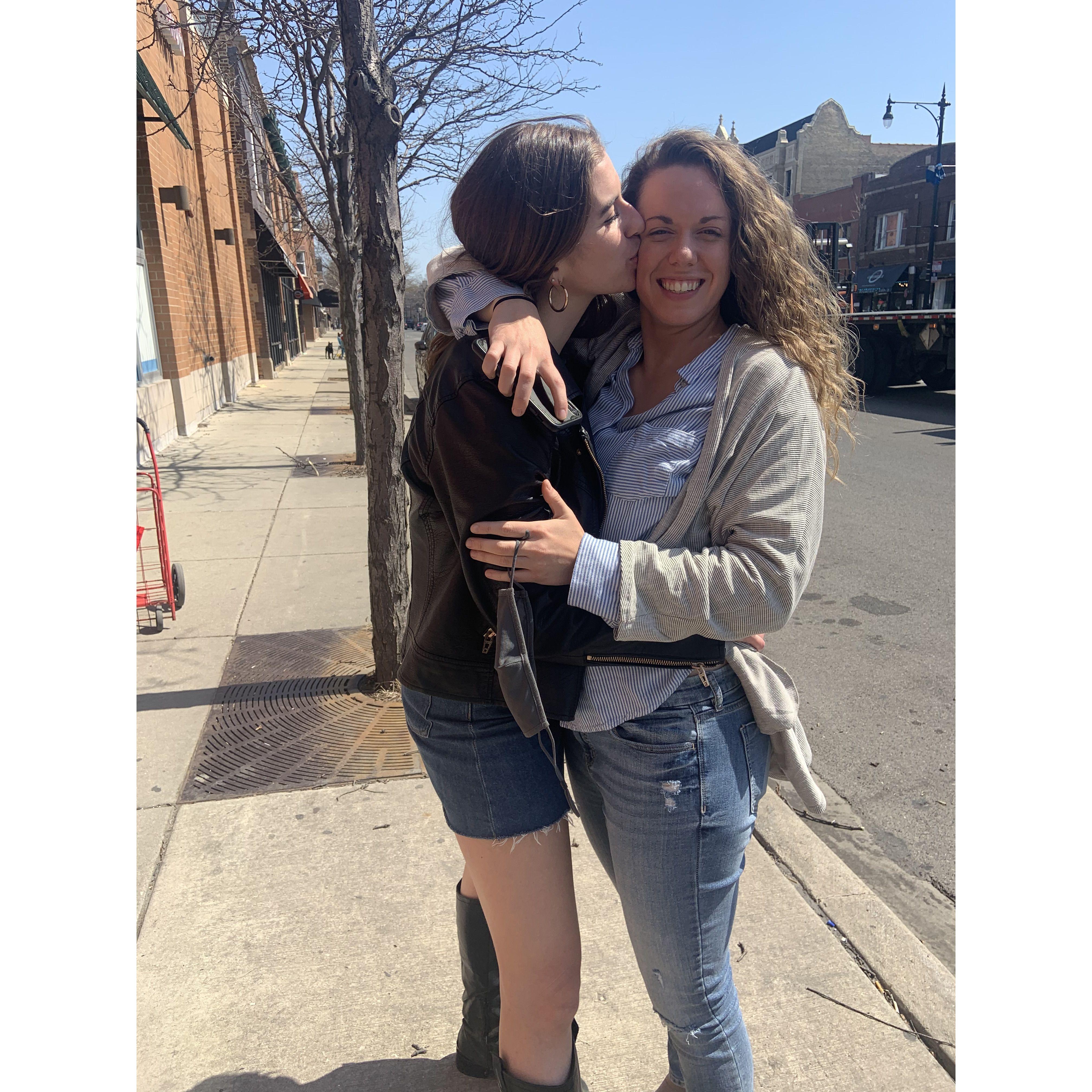 Our first photo together!