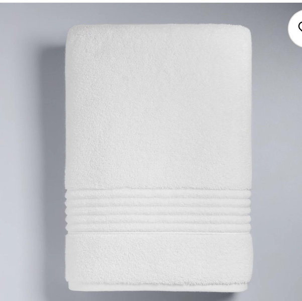 Simply Vera Vera Wang Signature Bath Towel, Bath Sheet, Hand Towel or Washcloth - White, BATH TOWEL