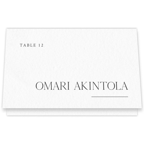 Celeste | White | Zola Wedding Place Cards