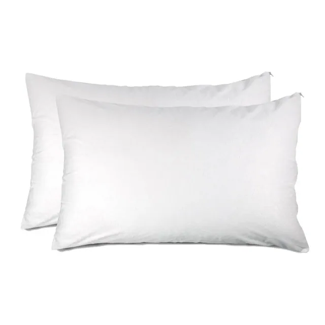 Cosy House Collection Luxury Rayon Derived from Bamboo Waterproof Set of 2 Zippered Pillow Protector - King