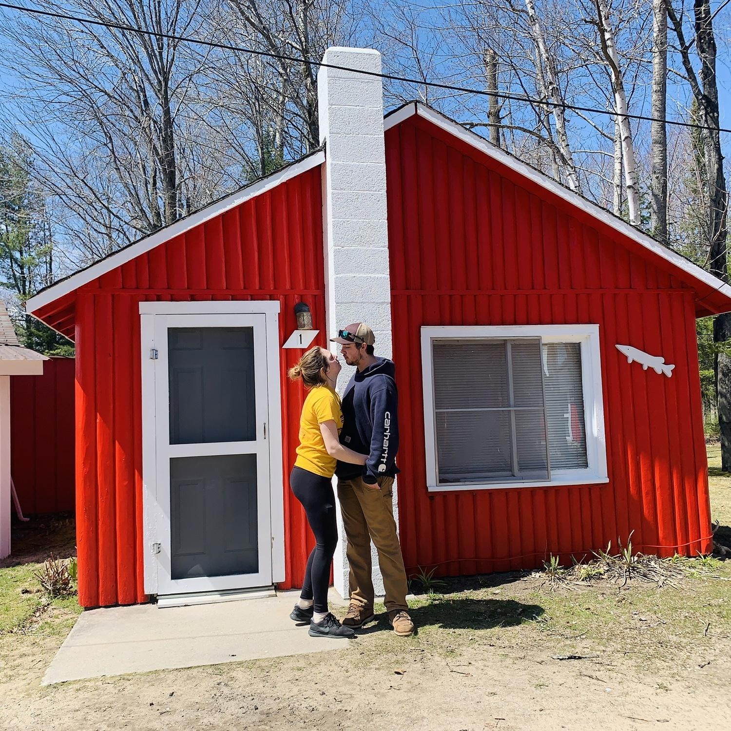 Our “first house," was really a 400 sq. ft. cabin. Aaron attended ACC's Lineman Program and Avery, was a student-teacher at Thunder Bay Junior High when… COVID.
Last day.
Alpena, MI.
4/24/2020