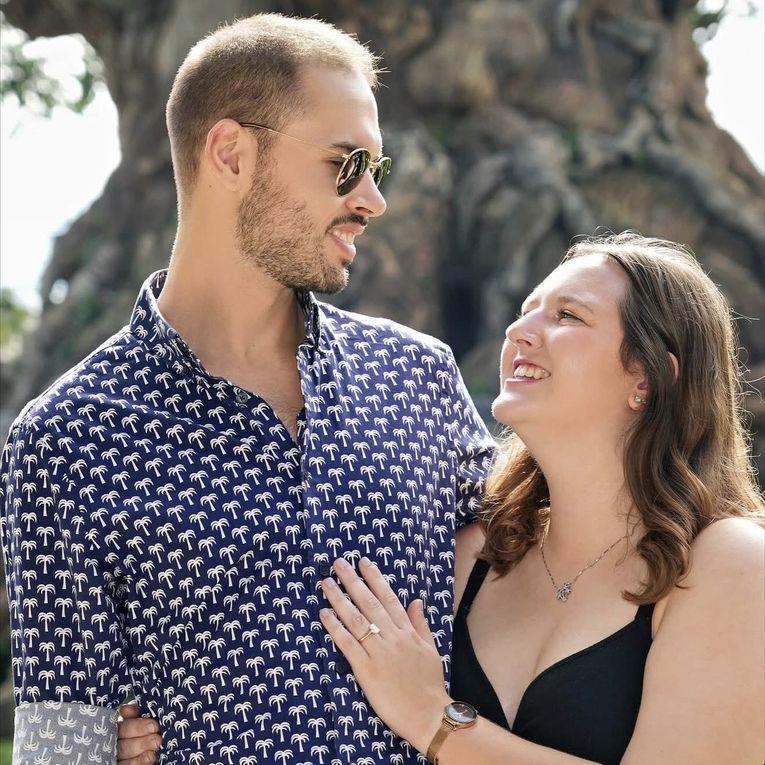 Our engagement photo at Disney