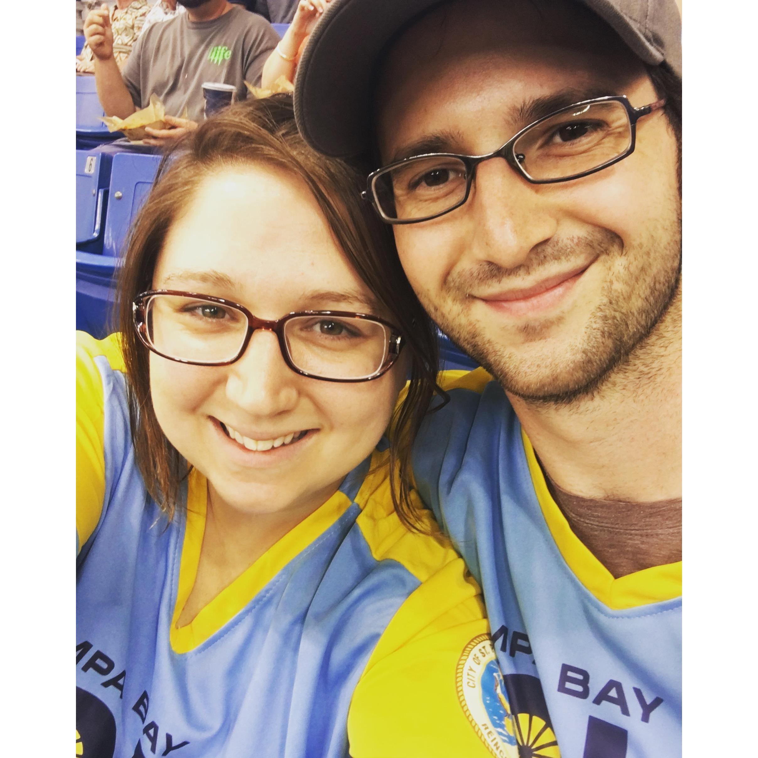 Our first baseball game! (We don't really watch baseball...but it was still fun!)
