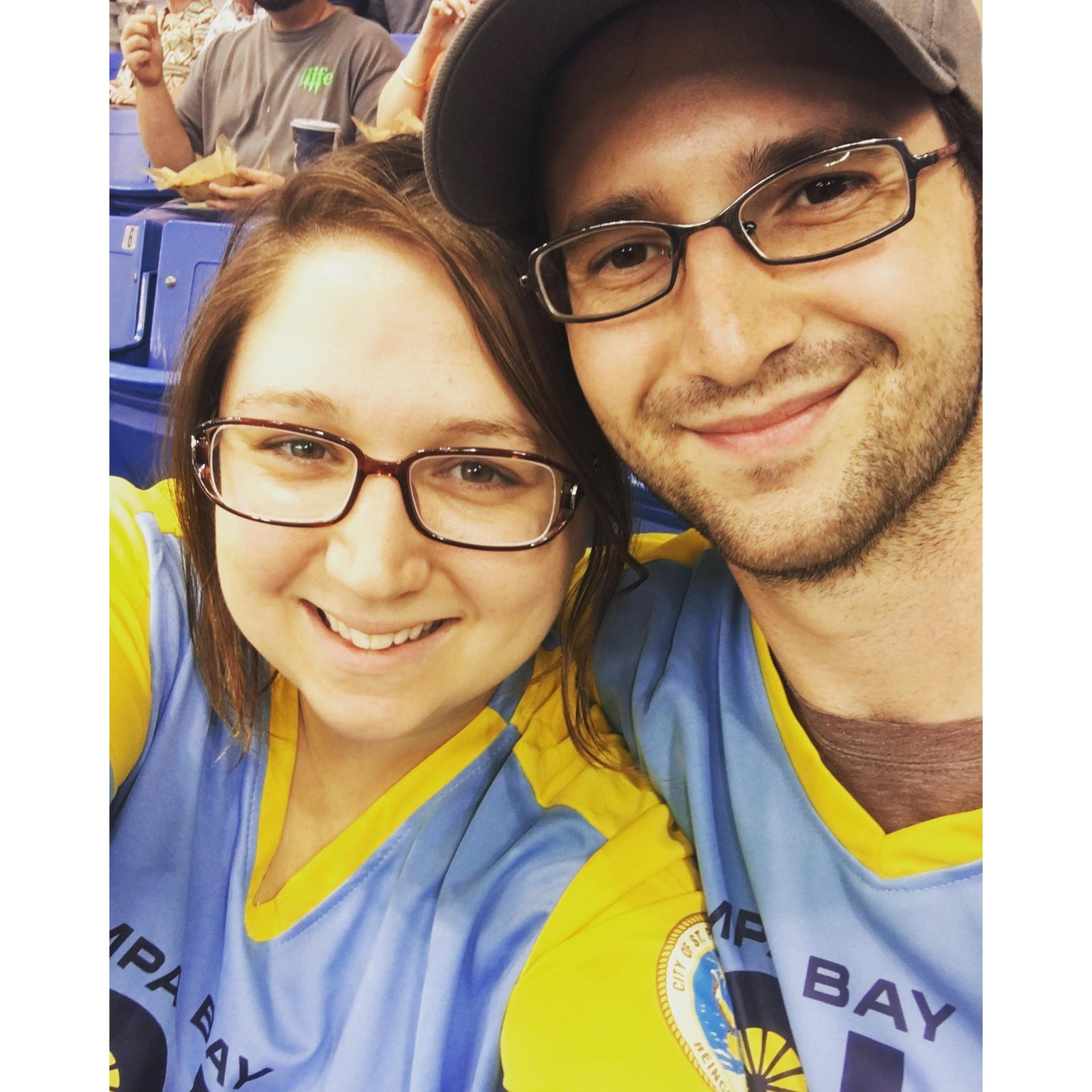 Our first baseball game! (We don't really watch baseball...but it was still fun!)