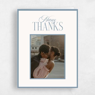 Dusty Blue Wedding Thank You - Ford Photo
